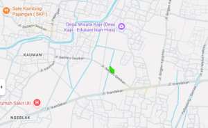 Tanah sawah, tepi jalan besar, lebar depan - 15m, dekat RS UII lokasi di Bantul Kab., tersedia melalui melalui situs Olx