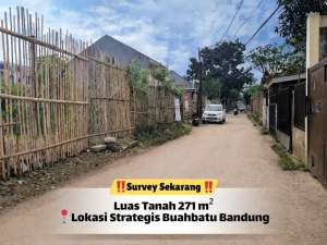 Tanah Siap Bangun 271 m Buahbatu lokasi di Bandung Kota, tersedia melalui melalui situs Olx