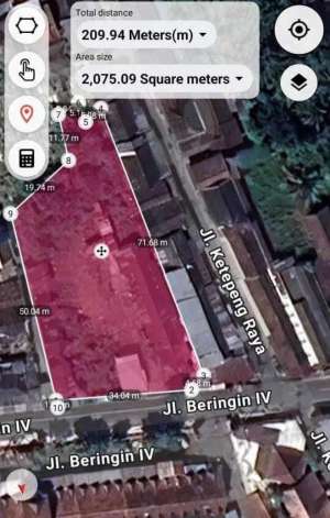 TANAH SUPER PREMIUM 2040M JL. BERINGIN KOTA MAGELANG lokasi di Magelang Kota, tersedia melalui melalui situs Olx