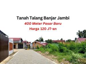 Tanah Talang Banjar Dekat Pasar Baru Jambi lokasi di Jambi Kota, tersedia melalui melalui situs Olx