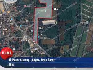 Tanah Tepi Jalan Pasar Ciseeng, Bogor lokasi di Bogor Kab., tersedia melalui melalui situs Olx
