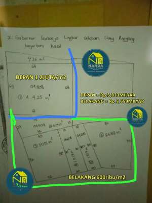 tanah usaha 1,4Ha pinggir jl.gubernur subardjo lianganggang lokasi di Banjarbaru Kota, tersedia melalui melalui situs Olx