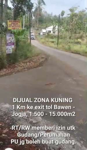 TANAH ZONA KUNING UTK GUDANG DI KAB. SEMARANG lokasi di Semarang Kab., tersedia melalui melalui situs Olx