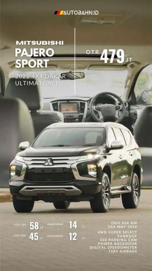 Jual bekas Tangguh Pajero Sport 4x4 Dakar Ultimate AT 2022 Segala Medan,lokasi di Jakarta Pusat