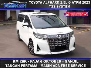 Jual bekas TAXOCTOBER Km29rb Bunga4 GANJIL Alphard G ATPM 2023 ALPHARD G 2023,lokasi di  