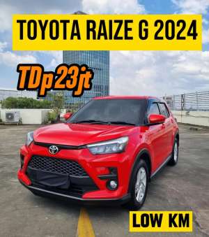 Jual bekas TDp 23jtToyota Raize G 2024 AT,lokasi di Jakarta Selatan