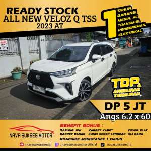 Jual bekas TDP 5 Jt Angs Termurah All New Avanza Veloz Q TSS 2023 Matic Putih,lokasi di  ,Jakarta Selatan