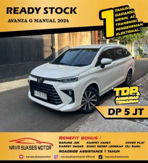 Jual bekas TDP 5 JUTA - AVANZA G MT 2024,lokasi di Jakarta Selatan