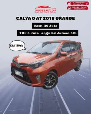 Jual bekas TDP 5 Juta Calya G AT 2018 Orange,lokasi di Jakarta Selatan