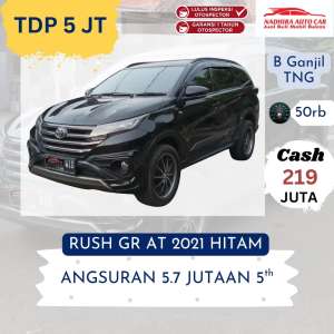 Jual bekas TDP 5 Juta Rush GR AT 2021 Hitam,lokasi di  ,Jakarta Selatan