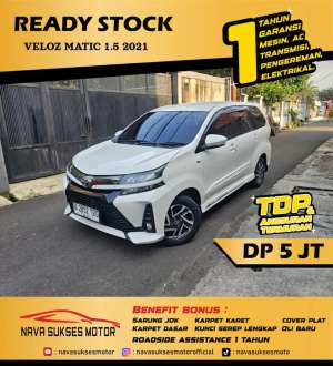 Jual bekas TDP 5 JUTA - VELOZ MATIC 1.5 2021,lokasi di Jakarta Selatan