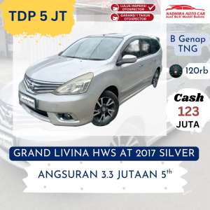 Jual bekas TDP Hanya 5 Juta Grand Livina HWS AT 2017 Silver,lokasi di  ,Jakarta Selatan