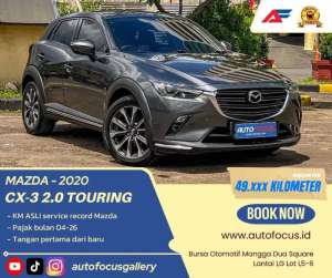 Jual bekas TDP30JT Mazda CX 3 CX3 2.0 Touring AT 2020 Low km Record resmi pajak,lokasi di Jakarta Barat