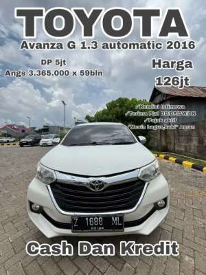 Jual bekas Terima DDDPDW...Avanza G Automatic 2016,lokasi di  ,Makassar Kota