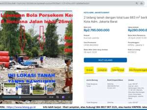 TERMURAH Lelang Rumah 683m2 hanya Rp. 4 jutam2 di CBD Jakarta BaratSTRATEGISlt 1 km dari Perumahan Elit Puri IndahPermata Buana lokasi di Jakarta Barat, tersedia melalui melalui situs Olx