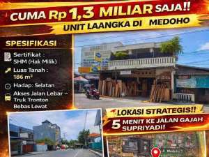 Termurah Tanah Dan Bangunan di Jalan Raya Truk Tronton Bebas Lewat Lokasi di jalan Medoho Raya Selangkah dari Jalan Gajah Supriyadi Majapahit Arteri Soekarno Hatta Tlogosari lokasi di Semarang Kota, tersedia melalui melalui situs Olx