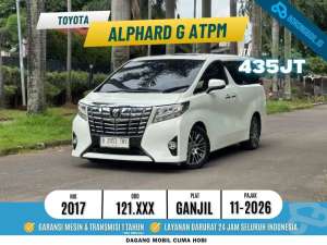 Jual bekas TERMURAH Toyota Alphard G ATPM 2017 Putih Metalik,lokasi di Jakarta Timur