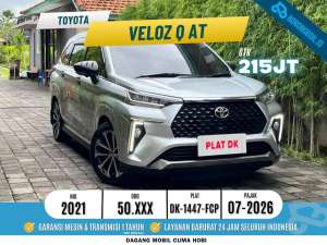 Jual bekas TERMURAH TOYOTA VELOZ Q AT 2021 SILVER,lokasi di Kab. Badung