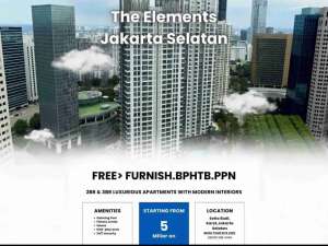 THE ELEMENTS APARTEMEN KUNINGAN JAKARTA SELATAN SIAP HUNI BISA KPR UNIT BARU lokasi di Jakarta Selatan, tersedia melalui melalui situs Olx