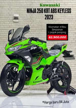 Jual bekas TIPE TERTINGGI NINJA 250 ABS KRT EDITION 2023,lokasi di Malang Kota