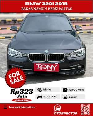 Jual bekas Tony Mobil BMW 320i F30 Sport 2018 Hitam,lokasi di Jakarta Pusat