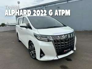 Jual bekas Toyota Alphard 2022 G ATPM Putih ANTIK,lokasi di Jakarta Utara