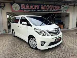 Jual bekas Toyota Alphard 2.4 S C Audioless 2012 AT Matic Putih Low KM,lokasi di Jakarta Timur