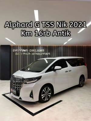 Jual bekas Toyota Alphard 2.5 G TSS ATPM 2022 Putih Nik 2021 Km16rb,lokasi di Jakarta Utara