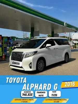 Jual bekas TOYOTA ALPHARD G ATPM 2016 AT MATICGANJIL,lokasi di  