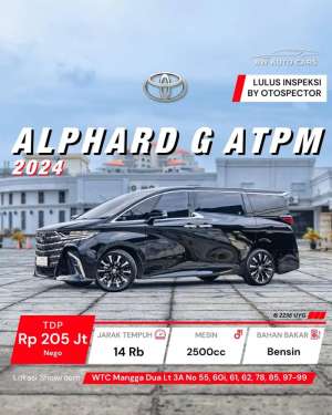 Jual bekas Toyota Alphard G ATPM 2024 non hybrid 2025 modellista 2023 modelista,lokasi di Jakarta Selatan