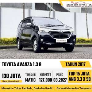 Jual bekas Toyota Avanza 2017,lokasi di Jakarta Barat