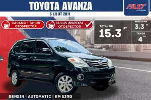 Jual bekas TOYOTA AVANZA S 2011 1.5 AT LOW KM.53RBPAJAK PANJANG,lokasi di Bekasi Kota