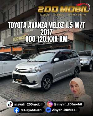Jual bekas Toyota Avanza Veloz 1.5 MT 2017 Bensin,lokasi di Medan Kota