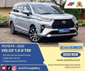 Jual bekas Toyota Avanza Veloz Q 1.5 TSS Fullspec Silver metalik nik 2022,lokasi di Bogor Kab.