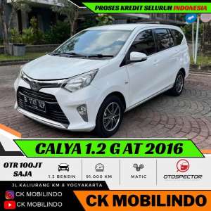 Jual bekas Toyota Calya G Matic 2016 ORISINIL DP Minim Sigra,lokasi di Sleman Kab.
