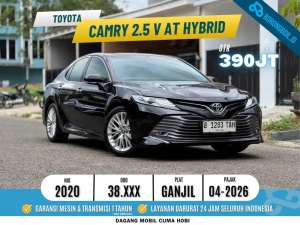 Jual bekas Toyota Camry 2.5 V Hybrid AT Hitam Metalik 2020,lokasi di Jakarta Selatan
