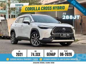 Jual bekas Toyota Corolla Cross 1.8 HYBRID 2021 putih,lokasi di Jakarta Timur
