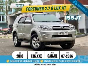 Jual bekas Toyota Fortuner 2.7 G Luxury AT 2010 Sky Gold Mica Metallic,lokasi di  