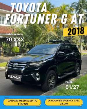 Jual bekas TOYOTA FORTUNER G DIESEL 2018 AT MATIC GENAP,lokasi di Jakarta Timur