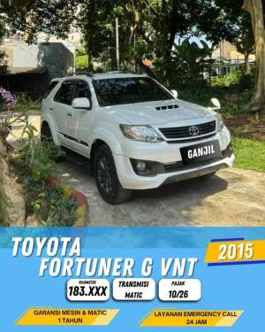 Jual bekas TOYOTA FORTUNER VNT TRD 2015 AT MATIC GANJIL,lokasi di Tangerang Kota