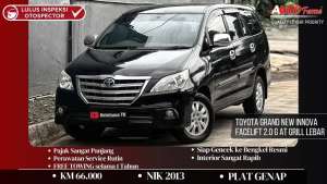 Jual bekas Toyota Grand New Innova Facelift 2.0 G AT Grill Lebar NIK 2013,lokasi di Jakarta Barat