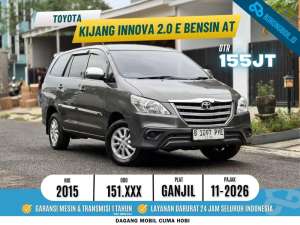Jual bekas Toyota Innova 2.0 E Bensin AT Abu abu 20152016,lokasi di Tangerang Kab.