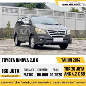Jual bekas TOYOTA INNOVA G 2.0 AT 2014,lokasi di Jakarta Utara