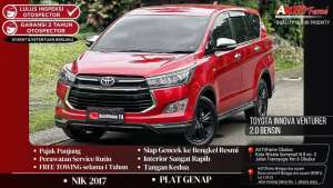 Jual bekas Toyota Innova Venturer 2.0 Bensin Automatic NIK 2017 Red On Black,lokasi di Tangerang Kota