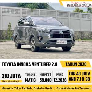 Jual bekas TOYOTA INNOVA VENTURER 2.0 BENSIN 2020,lokasi di Jakarta Selatan