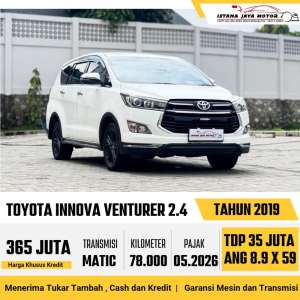 Jual bekas TOYOTA INNOVA VENTURER 2.4 SOLAR 2019,lokasi di Jakarta Selatan