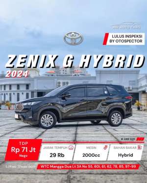 Jual bekas Toyota Innova Zenix G Hybrid 2024 low km V Modellista Q TSS 2025 2023,lokasi di Jakarta Selatan