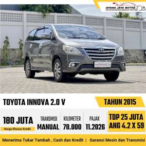 Jual bekas Toyota kijang Innova 2.0 v mt 2015,lokasi di Jakarta Barat