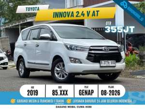 Jual bekas Toyota Kijang Innova 2.4 V Diesel AT 2019 PutihInnova Reborn,lokasi di Tangerang Selatan Kota