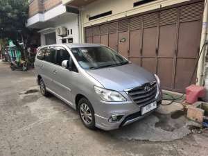 Jual bekas Toyota Kijang Innova Inova V Luxury Matic AT Tahun 2015 Silver , 2014,lokasi di Jakarta Timur